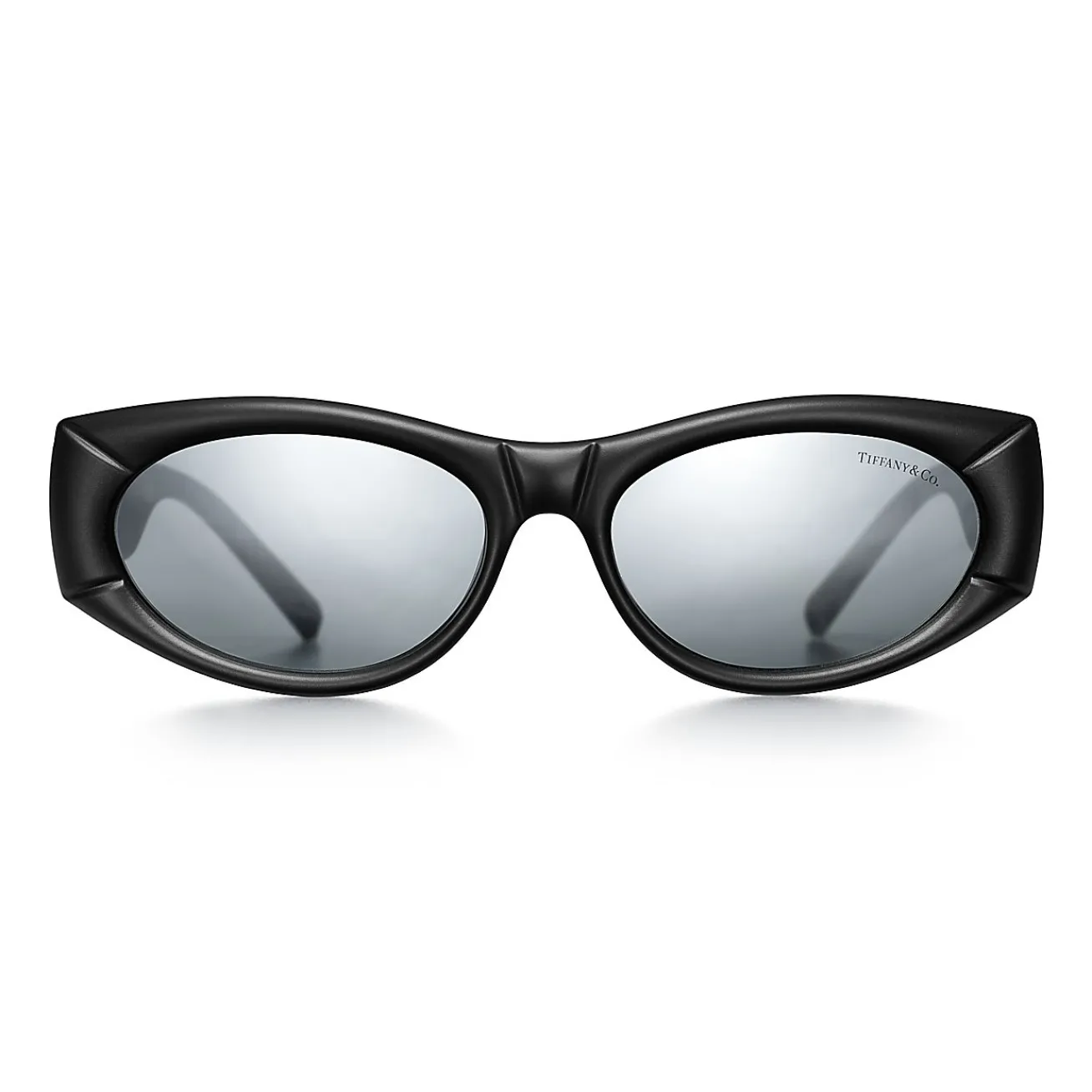 Tiffany & Co. Return to Tiffany® Sunglasses in Black Acetate with Gray Mirrored Lenses | ^Women Return to Tiffany®|Sunglasses