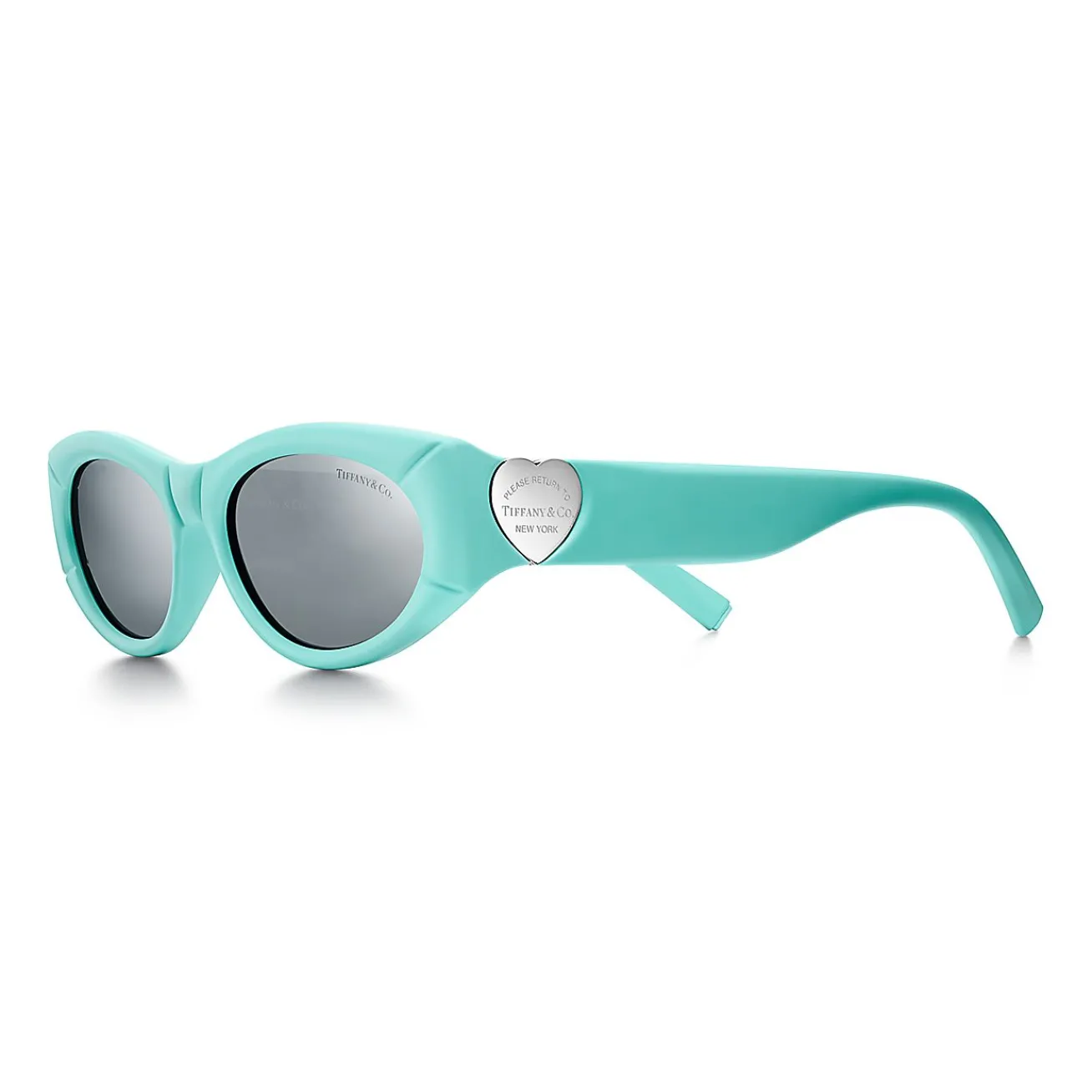 Tiffany & Co. Return to Tiffany® Sunglasses in Tiffany Blue® Acetate and Gray Mirrored Lenses | ^Women Return to Tiffany®|Sunglasses