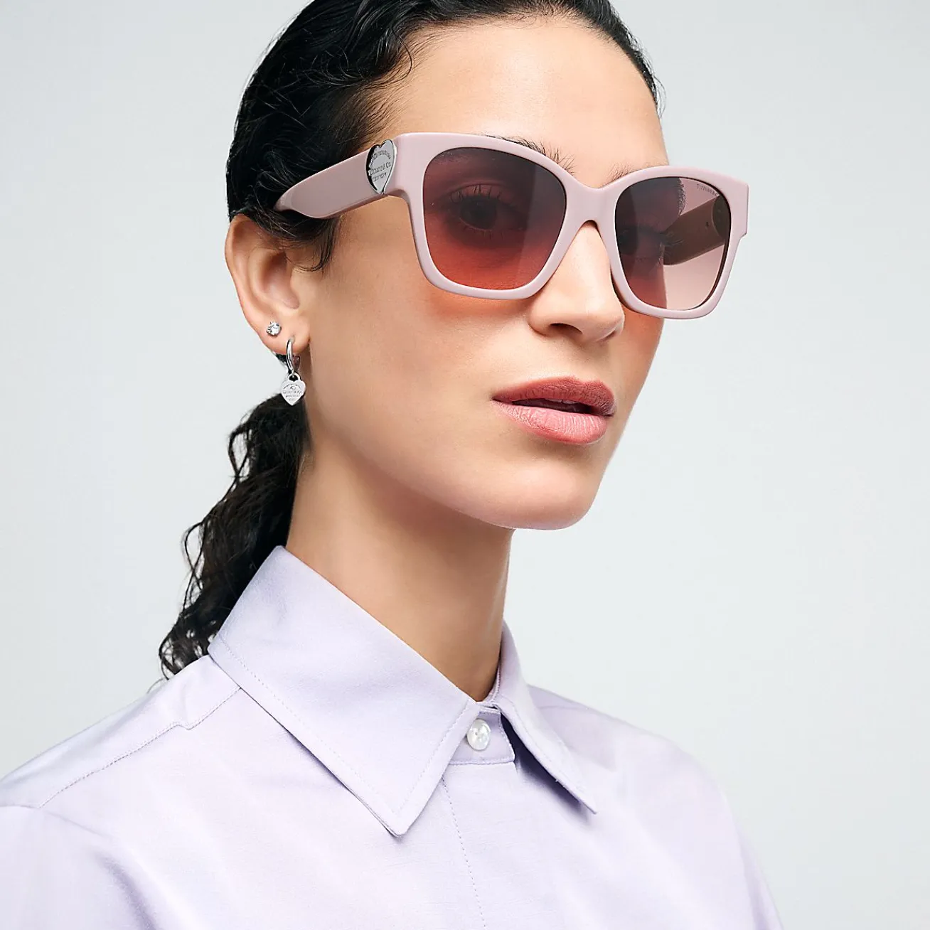 Tiffany & Co. Return to Tiffany® Sunglasses in Dusty Pink Acetate with Pink Gradient Lenses | ^Women Return to Tiffany®|Gifts $1,500 & Under