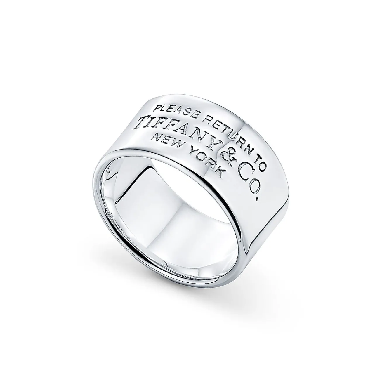 Tiffany & Co. Return to Tiffany® wide ring in sterling silver, 10 mm wide. | ^ Rings|Bold Silver Jewelry