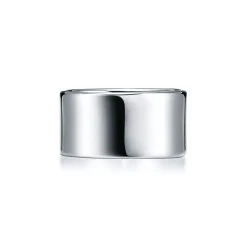 Tiffany & Co. Return to Tiffany® wide ring in sterling silver, 10 mm wide. | ^ Rings|Bold Silver Jewelry