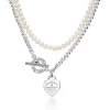 Tiffany & Co. Return to Tiffany® Wrap Necklace in Silver with Pearls and a Diamond, Small | ^ Necklaces & Pendants|Gifts for Her