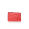 Tiffany & Co. Return to Tiffany® Zip Card Case Hibiscus Red Leather | ^Women Business Gifts|Small Leather Goods