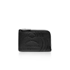 Tiffany & Co. Return to Tiffany® Zip Card Case in Black Leather | ^Women Business Gifts|Small Leather Goods