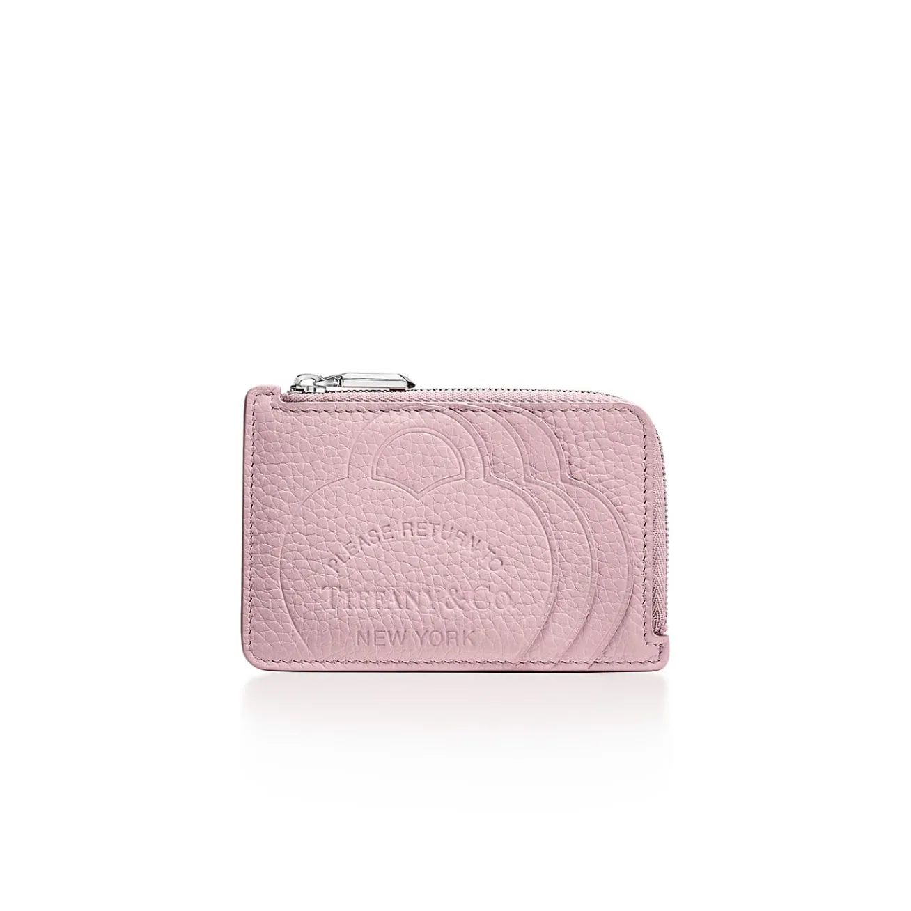 Tiffany & Co. Return to Tiffany® Zip Card Case in Crystal Pink Leather | ^Women Business Gifts|Small Leather Goods