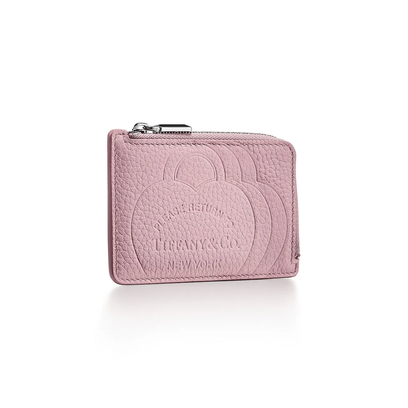 Tiffany & Co. Return to Tiffany® Zip Card Case in Crystal Pink Leather | ^Women Business Gifts|Small Leather Goods