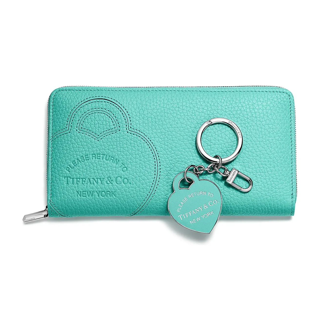 Tiffany & Co. Return to Tiffany® Zip Wallet and Key Ring Set in Leather | ^Women Gifts for Her|Her