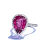 Tiffany & Co. Ring in Platinum with a Rubellite and Diamonds | ^ Rings|Diamond Jewelry