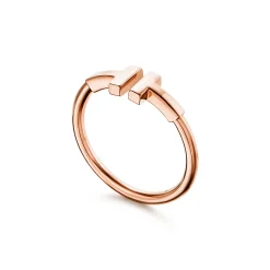 Tiffany & Co. Rose Gold Ring | Tiffany T | ^ Rings|Men's Jewelry
