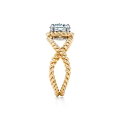 Tiffany & Co. Schlumberger by ™ Rope engagement ring in 18k gold. | ^ Jean Schlumberger by Tiffany|Engagement Rings