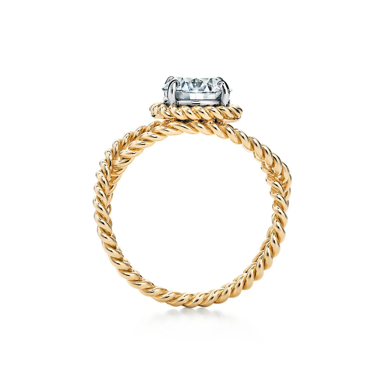 Tiffany & Co. Schlumberger by ™ Rope engagement ring in 18k gold. | ^ Jean Schlumberger by Tiffany|Engagement Rings