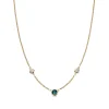 Tiffany & Co. Shop Elsa Peretti® 18K Gold, Diamond and Emerald Necklace | ^ Necklaces & Pendants|Gold Jewelry