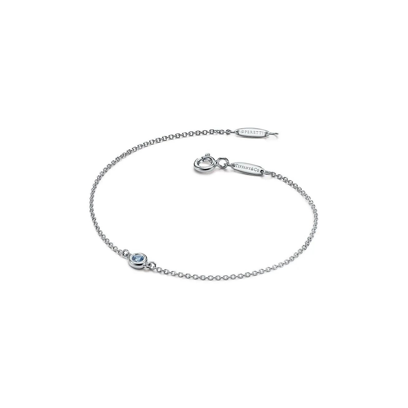Tiffany & Co. Shop Elsa Peretti® Sterling Silver and Aquamarine Bracelet | ^ Bracelets|Sterling Silver Jewelry