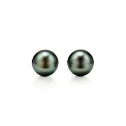 Tiffany & Co. Shop 18k White Gold Tahitian Pearl Earrings | ^ Earrings|Pearl Jewelry