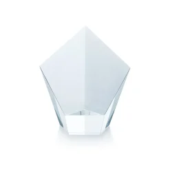 Tiffany & Co. Slant pentastar award in crystal, small. | ^ Business Gifts