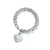 Tiffany & Co. Sterling Silver Heart Tag Charm Bracelet | ^ Bracelets|Gifts for Her