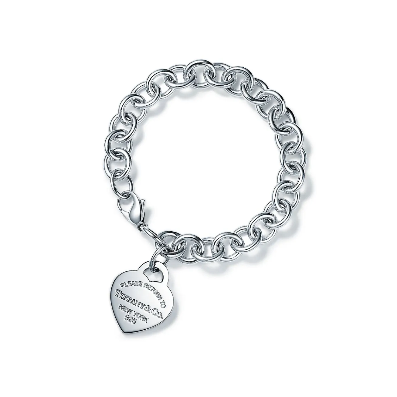 Tiffany & Co. Sterling Silver Heart Tag Charm Bracelet | ^ Bracelets|Gifts for Her