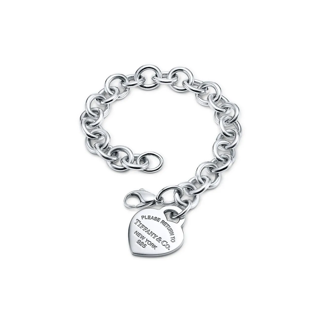 Tiffany & Co. Sterling Silver Heart Tag Charm Bracelet | ^ Bracelets|Gifts for Her