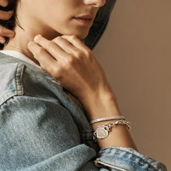 Tiffany & Co. Sterling Silver Heart Tag Charm Bracelet | ^ Bracelets|Gifts for Her