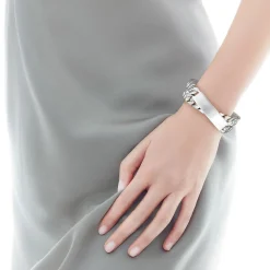 Tiffany & Co. Sterling Silver ID Wrap Bracelet | ^ Bracelets|Bold Silver Jewelry