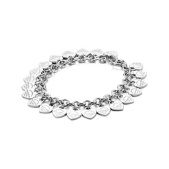 Tiffany & Co. Sterling Silver Multi-Heart Tag Bracelet | ^ Bracelets|Sterling Silver Jewelry