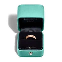 Tiffany & Co. T&CO.® Band Ring in Rose Gold with a Diamond | ^ Rings|Rose Gold Jewelry