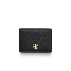 Tiffany & Co. T&CO. Flap Card Holder in Black Leather | ^Women Small Leather Goods|Women's Accessories