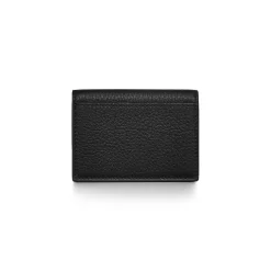 Tiffany & Co. T&CO. Flap Card Holder in Black Leather | ^Women Small Leather Goods|Women's Accessories