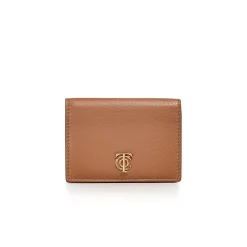 Tiffany & Co. T&CO. Flap Card Holder in Clay Brown Leather | ^Women Small Leather Goods|Women's Accessories