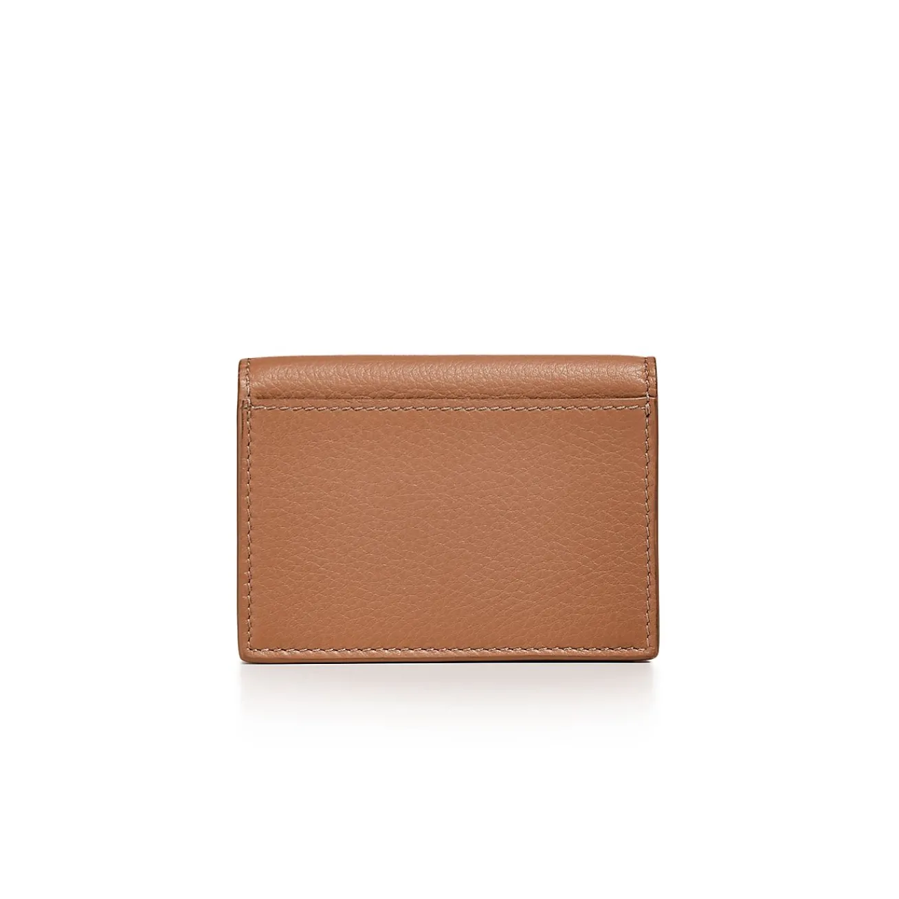 Tiffany & Co. T&CO. Flap Card Holder in Clay Brown Leather | ^Women Small Leather Goods|Women's Accessories