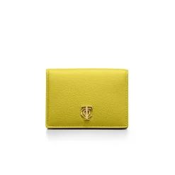 Tiffany & Co. T&CO. Flap Card Holder in Chartreuse Leather | ^Women Small Leather Goods|Women's Accessories