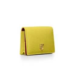 Tiffany & Co. T&CO. Flap Card Holder in Chartreuse Leather | ^Women Small Leather Goods|Women's Accessories