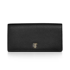 Tiffany & Co. T&CO. Flap Continental Wallet in Black Leather | ^Women Small Leather Goods|Women's Accessories