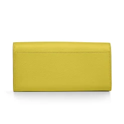 Tiffany & Co. T&CO. Flap Continental Wallet in Chartreuse Leather | ^Women Small Leather Goods|Women's Accessories