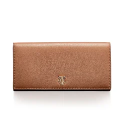 Tiffany & Co. T&CO. Flap Continental Wallet in Clay Brown Leather | ^Women Small Leather Goods|Women's Accessories