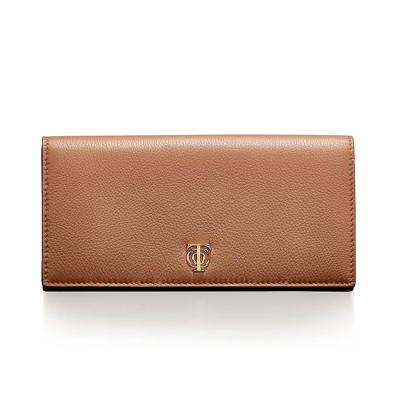 Tiffany & Co. T&CO. Flap Continental Wallet in Clay Brown Leather | ^Women Small Leather Goods|Women's Accessories