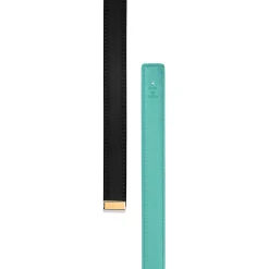 Tiffany & Co. T&CO.® Reversible Belt Strap in Tiffany Blue® and Black Leather, 20 mm Wide | ^Women Belts|Women's Accessories