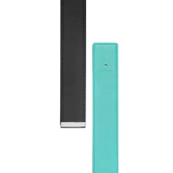 Tiffany & Co. T&CO.® Reversible Belt Strap in Tiffany Blue® and Black Leather, 35 mm Wide | ^Women Belts|Women's Accessories