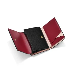 Tiffany & Co. T&CO. Trifold Wallet in Black Leather | ^Women Small Leather Goods|Women's Accessories