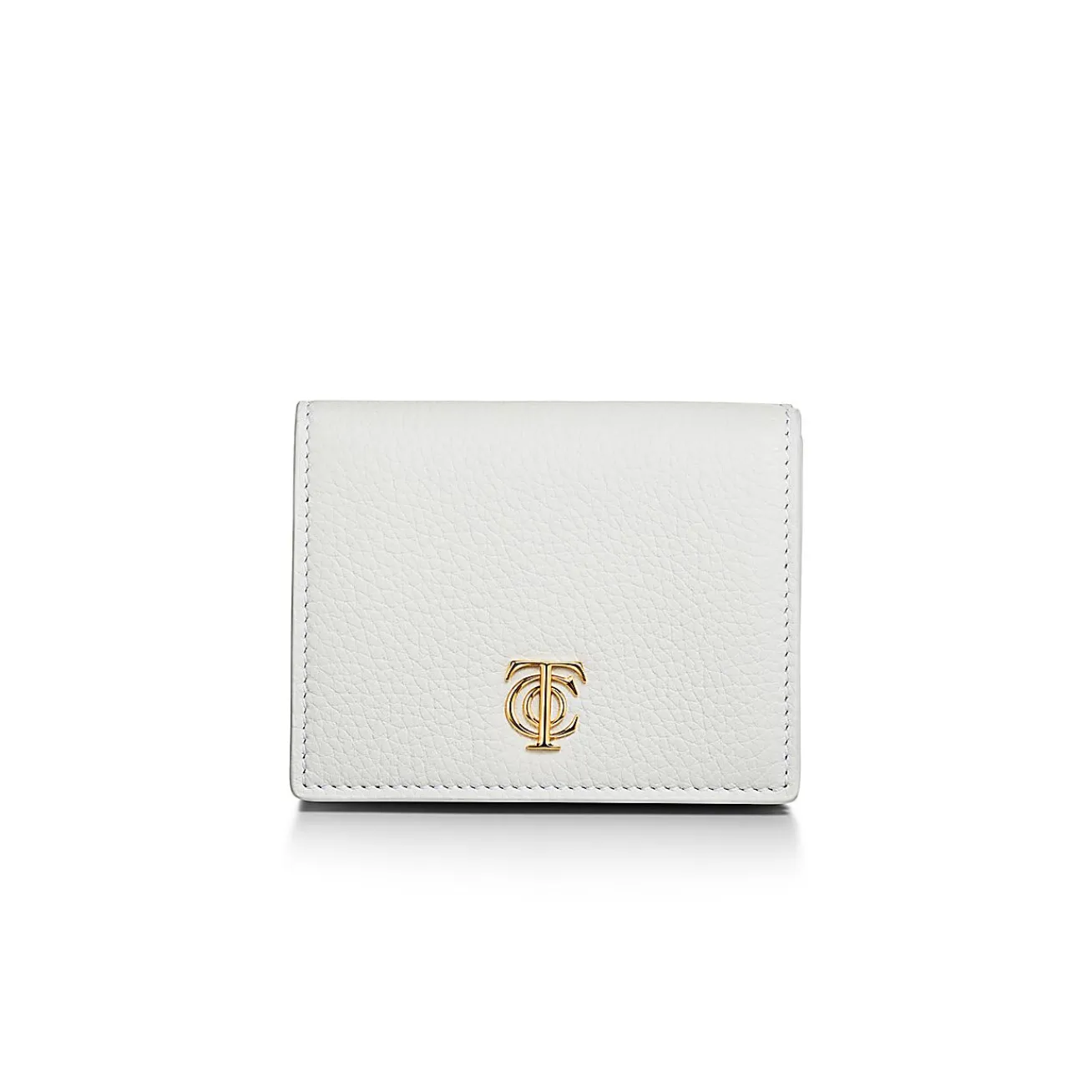 Tiffany & Co. T&CO. Trifold Wallet in White Leather | ^Women Small Leather Goods|Women's Accessories