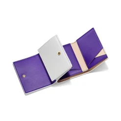 Tiffany & Co. T&CO. Trifold Wallet in White Leather | ^Women Small Leather Goods|Women's Accessories