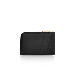 Tiffany & Co. T&CO. Zip Card Case in Black Leather | ^Women Small Leather Goods|Women's Accessories