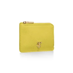 Tiffany & Co. T&CO. Zip Card Case in Chartreuse Leather | ^Women Small Leather Goods|Women's Accessories