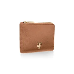 Tiffany & Co. T&CO. Zip Card Case in Clay Brown Leather | ^Women Small Leather Goods|Women's Accessories