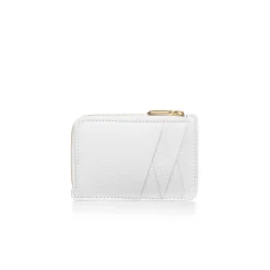 Tiffany & Co. T&CO. Zip Card Case in White Leather | ^Women Small Leather Goods|Women's Accessories