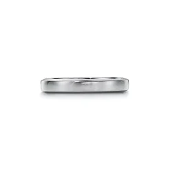 Tiffany & Co. The Charles Tiffany Setting Satin Finish Ring in Platinum with a Diamond, 3 mm | ^Women Rings|Men's Jewelry