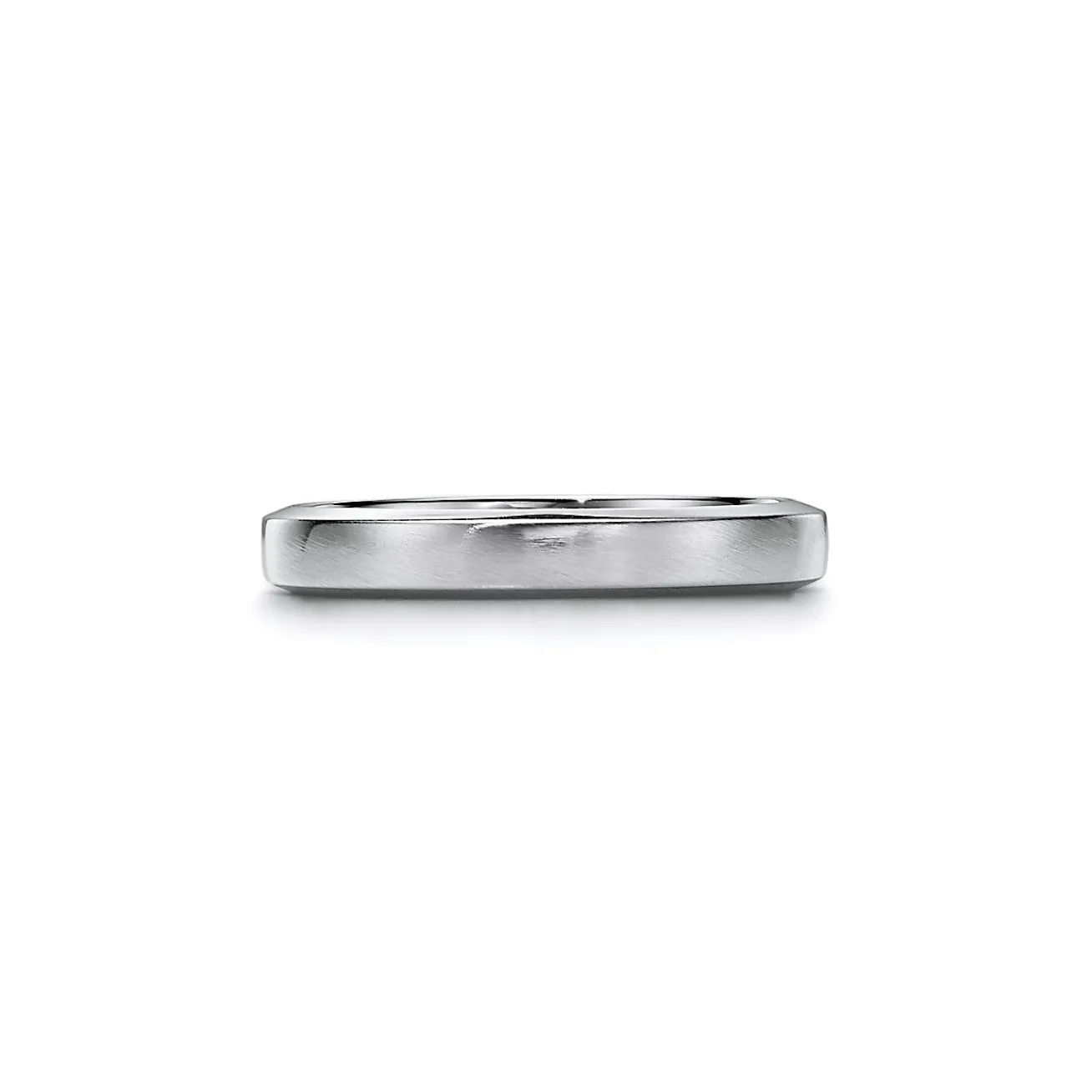 Tiffany & Co. The Charles Tiffany Setting Satin Finish Ring in Platinum with a Diamond, 3 mm | ^Women Rings|Men's Jewelry