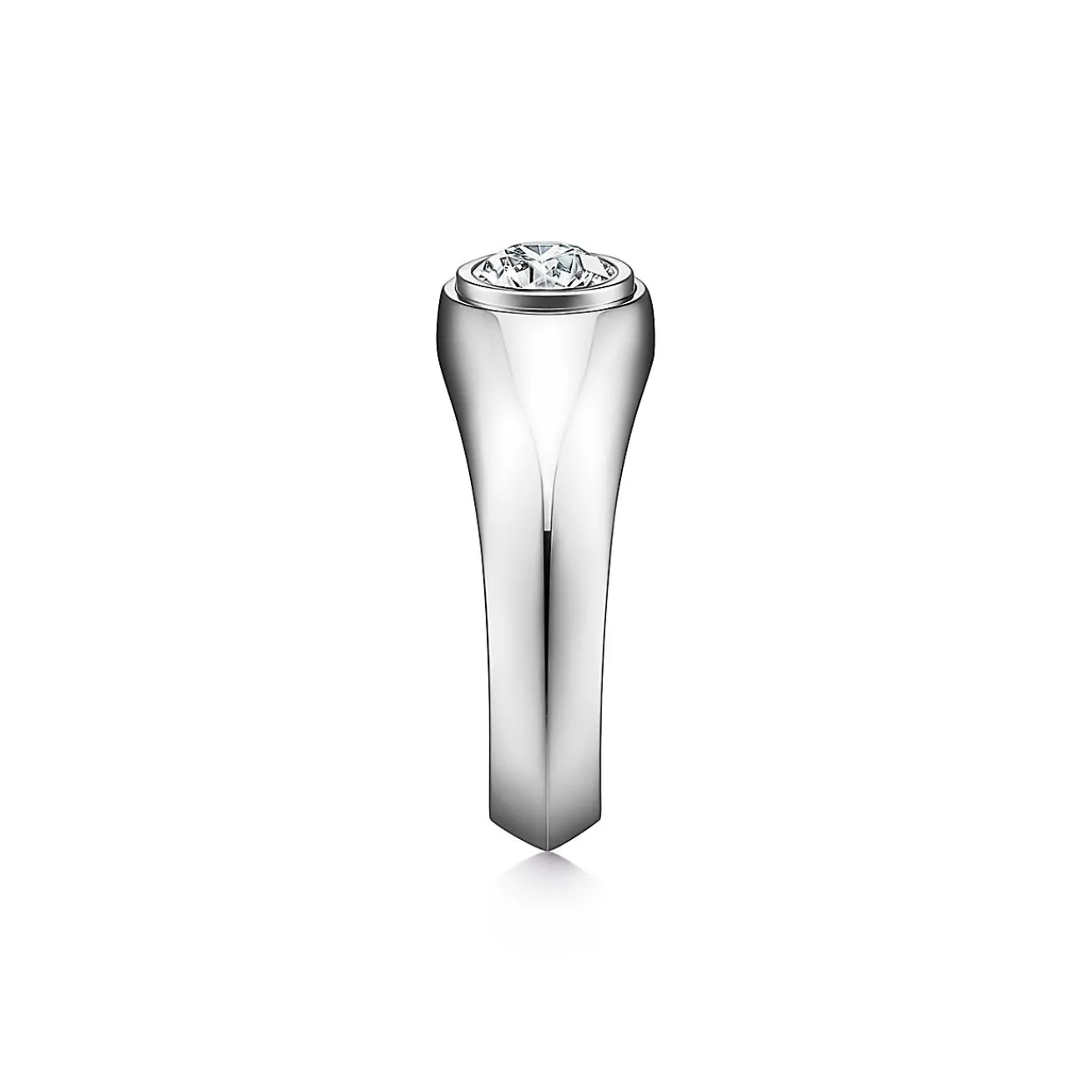 Tiffany & Co. The Charles Tiffany Setting Men's Engagement Ring in Platinum with a Diamond | ^ Men's Jewelry|Engagement Rings