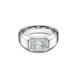 Tiffany & Co. The Charles Tiffany Setting Men's Engagement Ring in Platinum with a Diamond | ^ Men's Jewelry|Engagement Rings