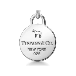 Tiffany & Co. The Return to Tiffany® x Beyoncé Collection Round Tag Necklace in Silver | ^ Necklaces & Pendants|Sterling Silver Jewelry